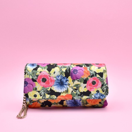 BORSA RETTANGOLARE FIORATA