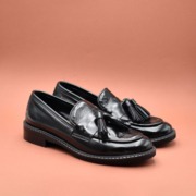 MOCASSINO SEMILUCIDO NERO