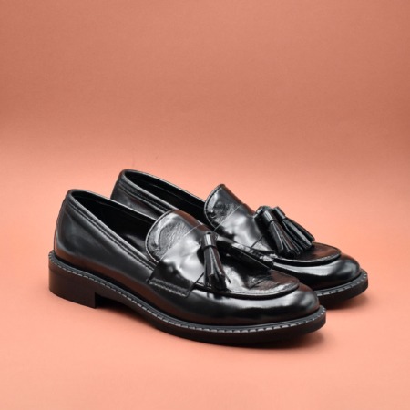 MOCASSINO SEMILUCIDO NERO