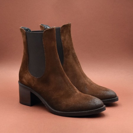 STIVALETTO IN PELLE SCAMOSCIATA