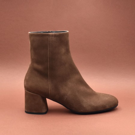 TRONCHETTO IN MORBIDO CAMOSCIO CASTAGNA