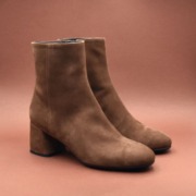 TRONCHETTO IN MORBIDO CAMOSCIO CASTAGNA